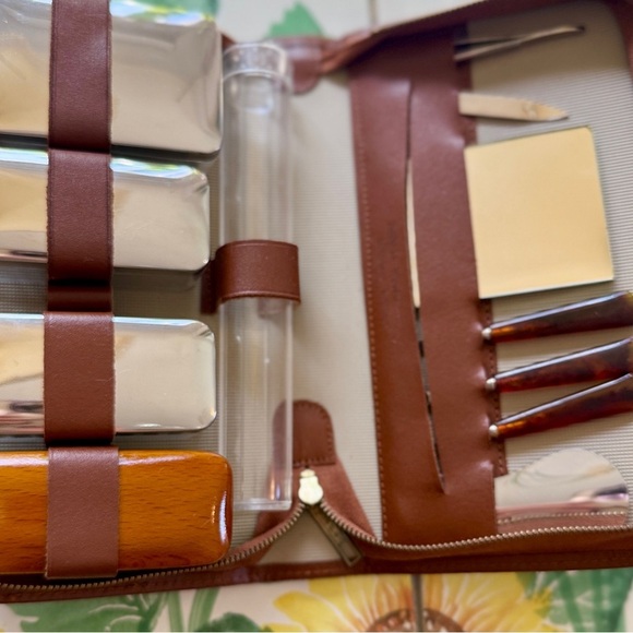 Other - Vintage Leather Grooming Kit made in West Germany​